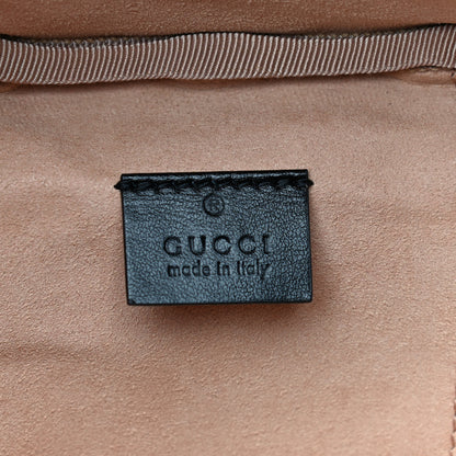 Gucci Calfskin Matelasse Mini GG Marmont Round Backpack Black 5 of 8