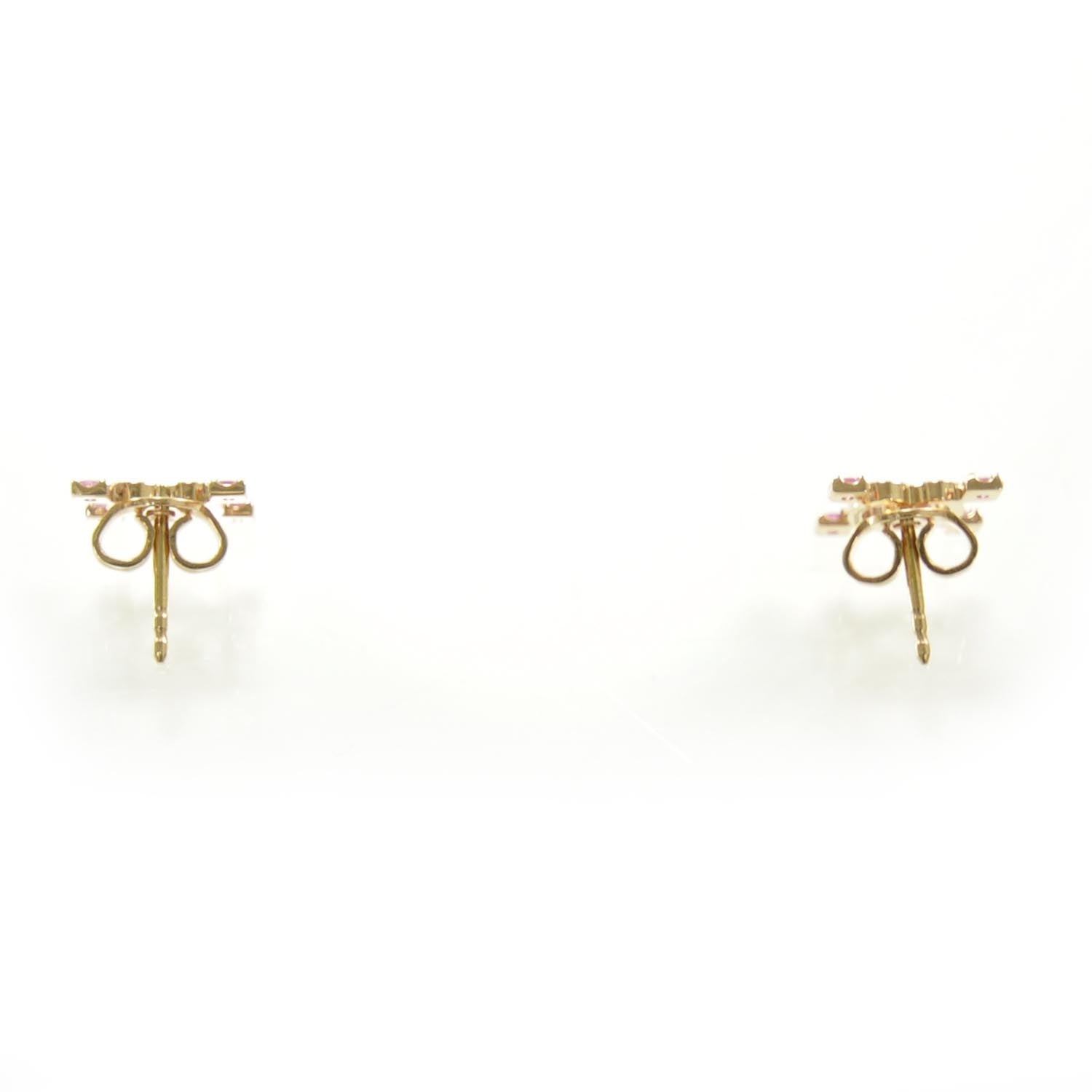 Gucci 18K Rose Gold Pink Sapphire Icon Stardust Earrings 2 of 6