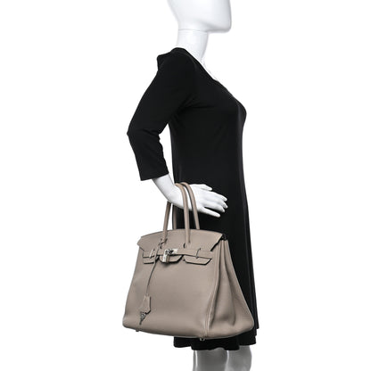 Hermes Togo Birkin 35 Gris Tourterelle 2 of 10