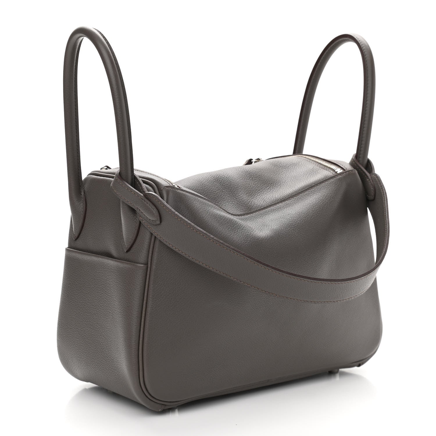 Hermes Taurillon Clemence Lindy 26 Etain 3 of 11