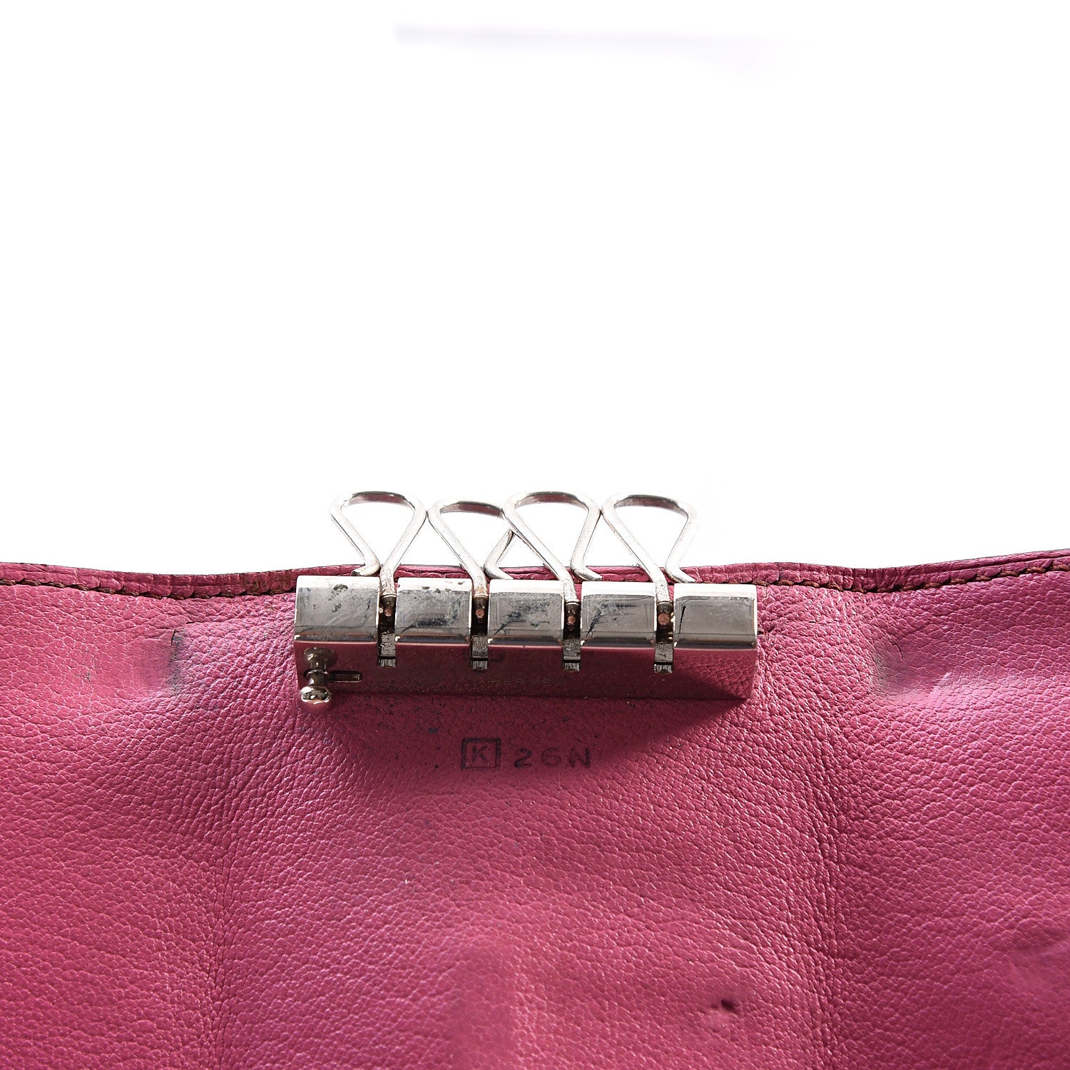 Hermes Ostrich Bearn Multicles 4 Key Holder 8 of 14