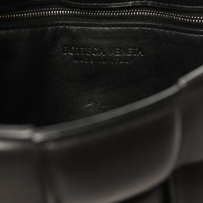 Bottega Veneta Paper Calfskin Maxi Intreccio Padded Cassette Crossbody Bag Black 6 of 10