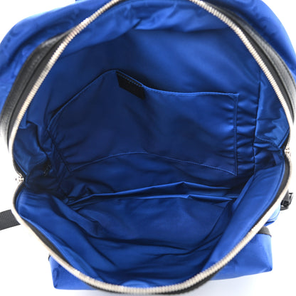 Gucci Econyl Nylon Monogram Off The Grid Backpack Guilted Blue Black 5 of 10
