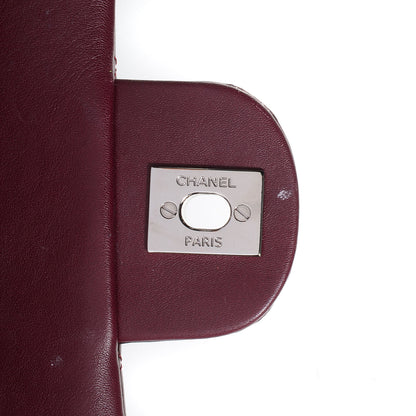 Chanel Striated Patent Quilted Mini Rectangular Flap Burgundy 9 of 10