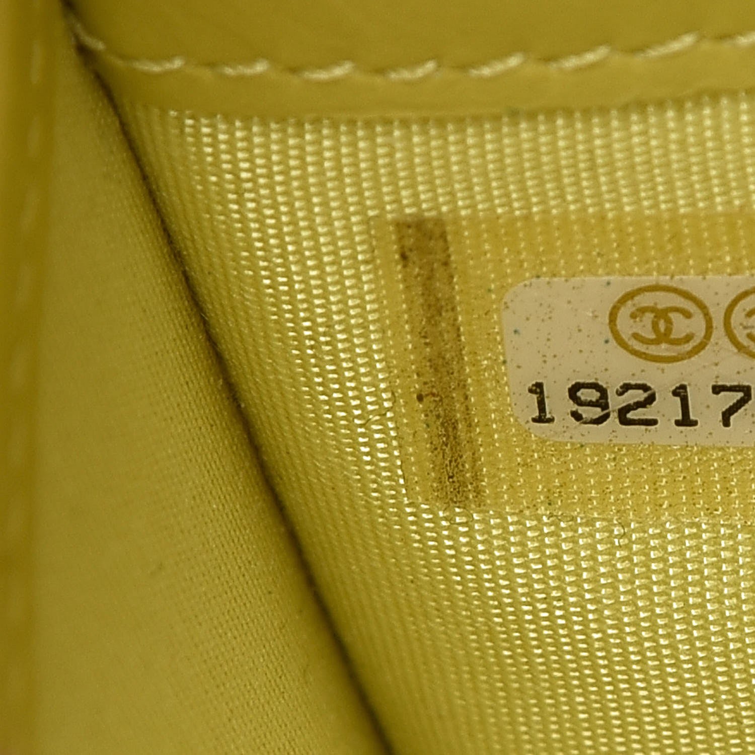 Chanel Caviar Timeless CC Yen Wallet Yellow 8 of 19