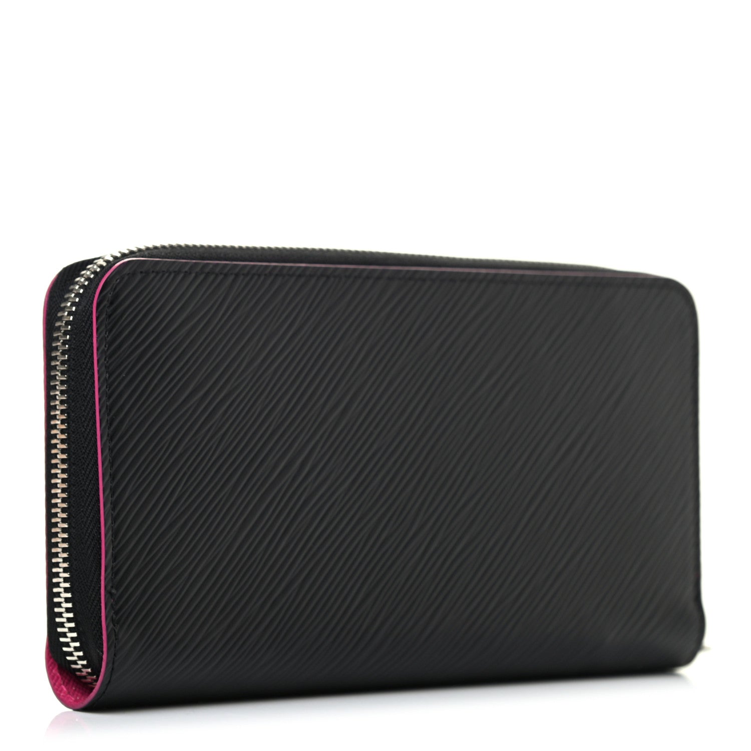 Louis Vuitton Epi Zippy Wallet Black Hot Pink 3 of 7