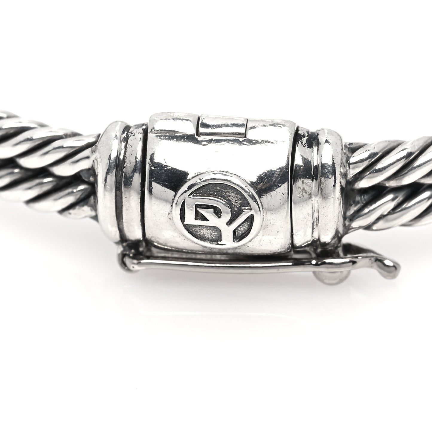 Sterling Silver Pave Black Diamond Mini Loop Labyrinth Bracelet