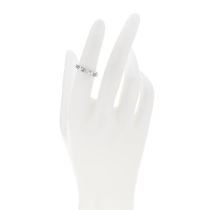 Gucci 18K White Gold Diamond Icon Heart Band Ring 50 5.5 2 of 6