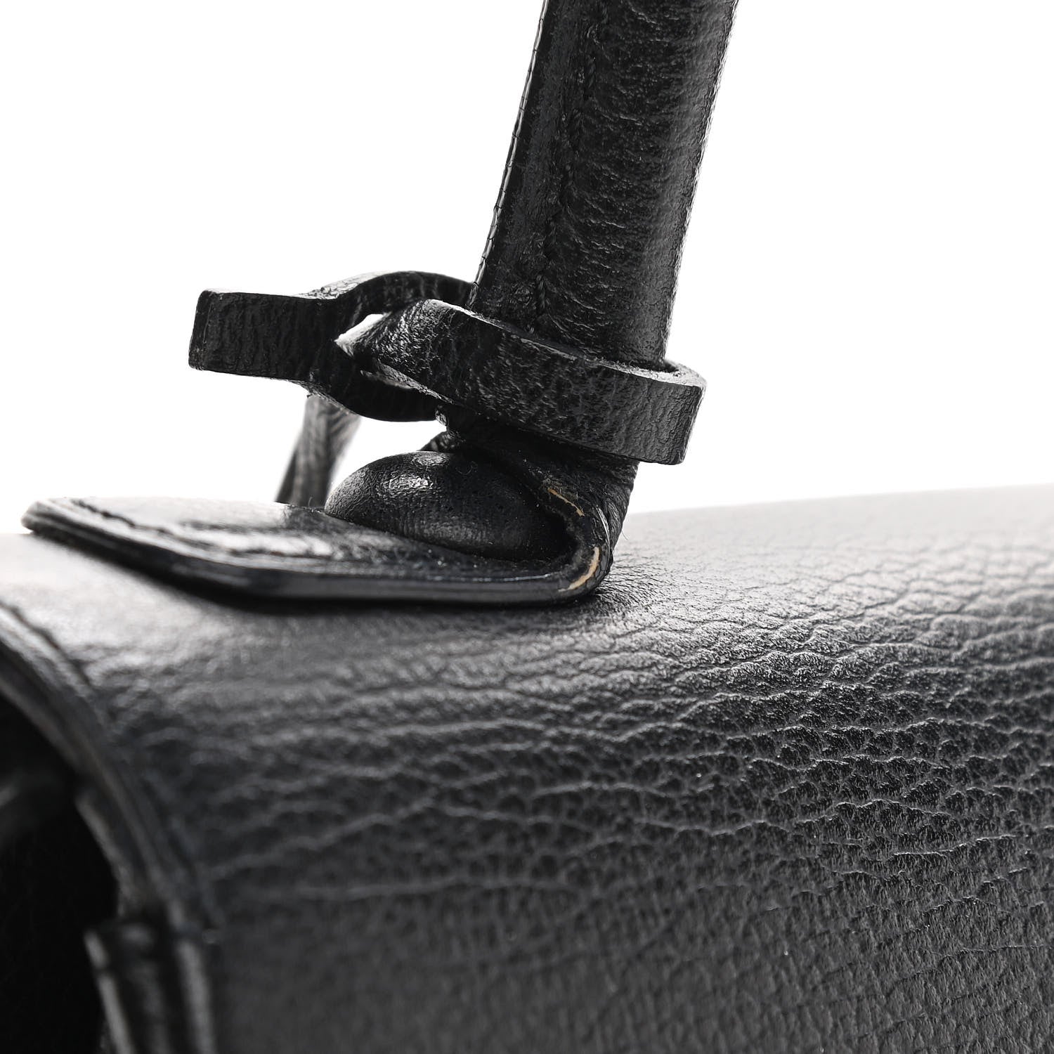Delvaux Grained Calfskin PM Brillant Satchel Black 11 of 12
