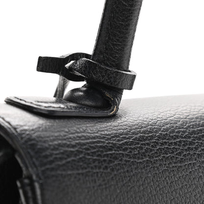 Delvaux Grained Calfskin PM Brillant Satchel Black 11 of 12