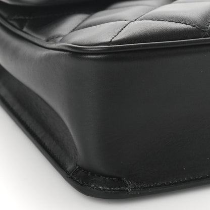 Gucci Calfskin Quilted Small Deco Shoulder Bag Black 6 of 7