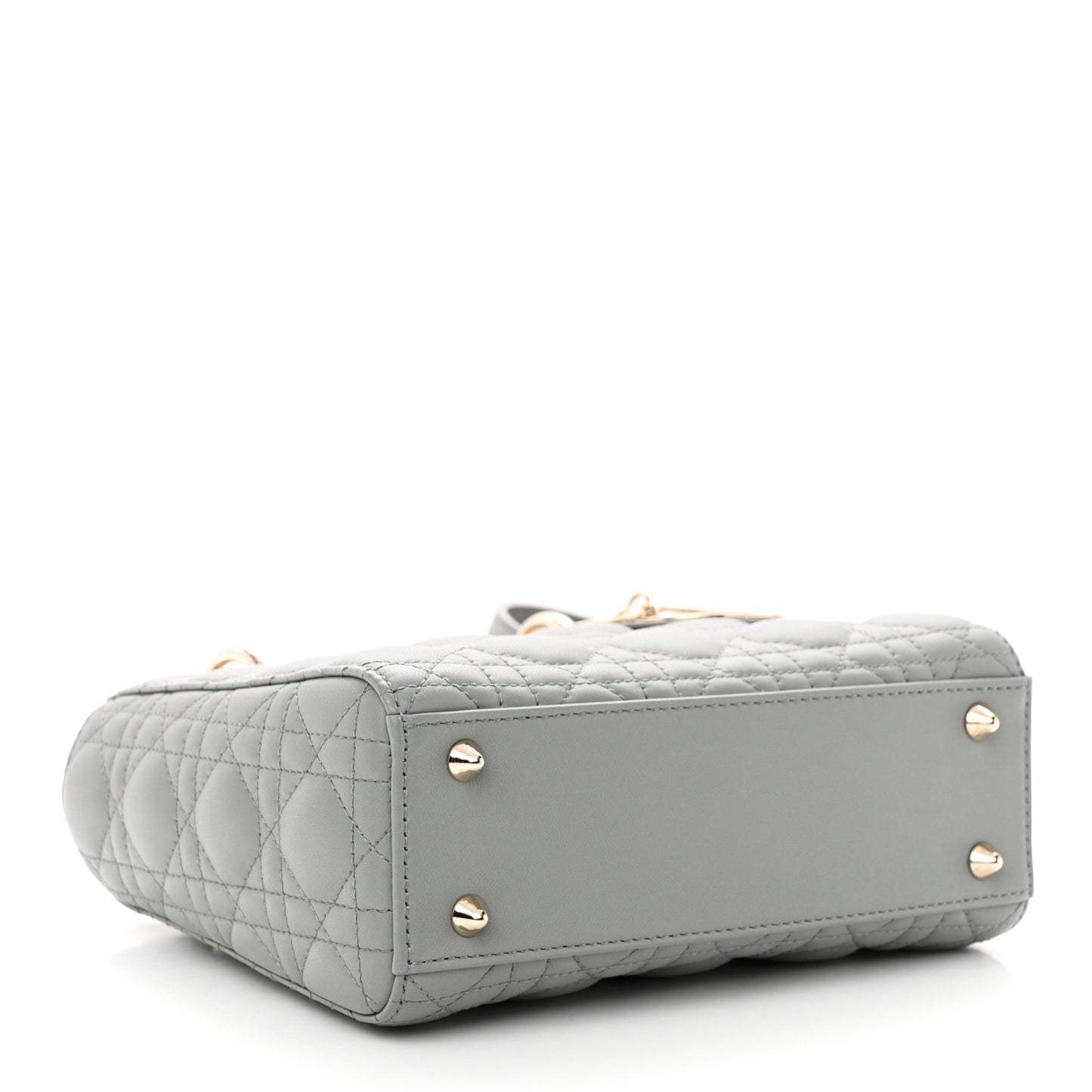 Lambskin Cannage Small My ABCDior Lady Dior Grey