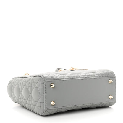Christian Dior Lambskin Cannage Small My ABCDior Lady Dior Grey 4 of 11