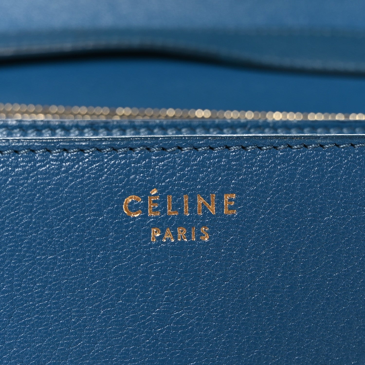 Celine Goatskin Medium Classic Box Flap Bag Deepsea 6 of 12