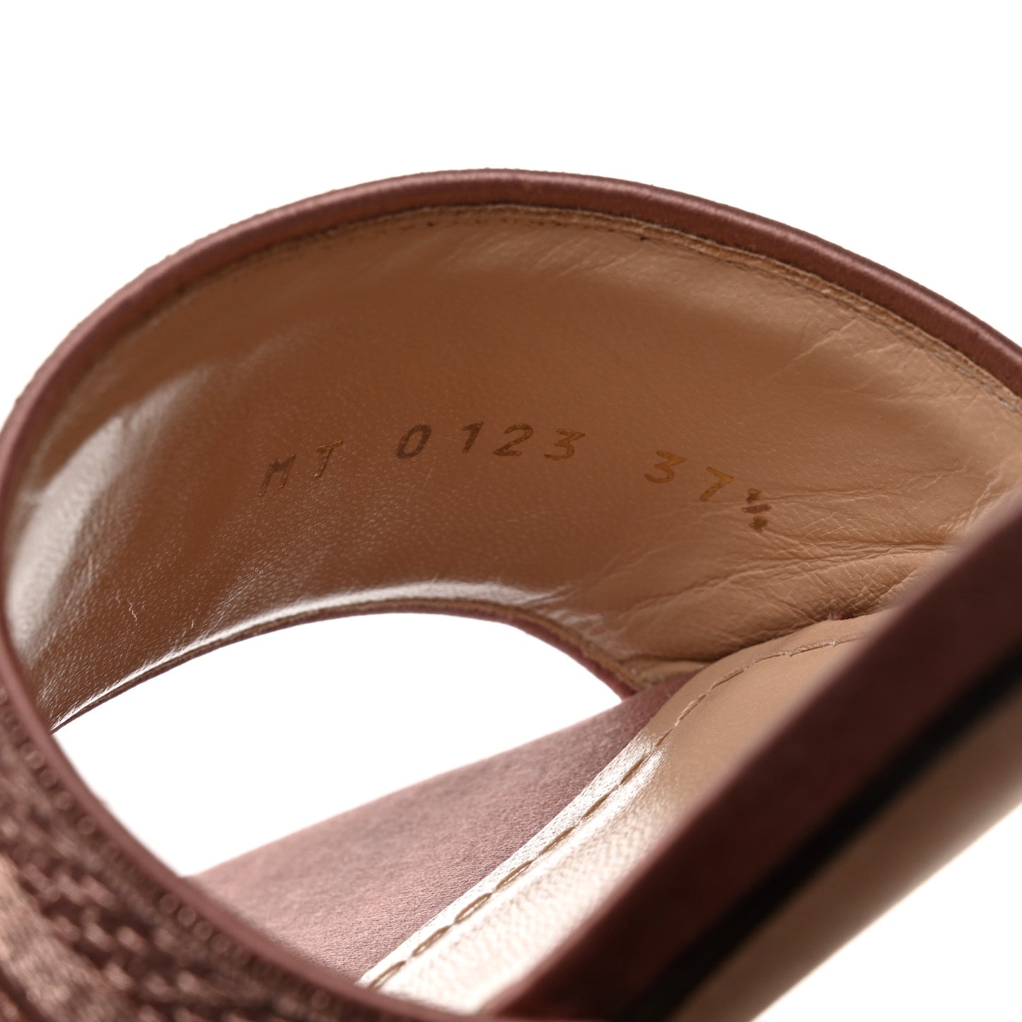 Satin Embroidered Dway 35mm Slide Sandals 37.5 Rose Des Vents