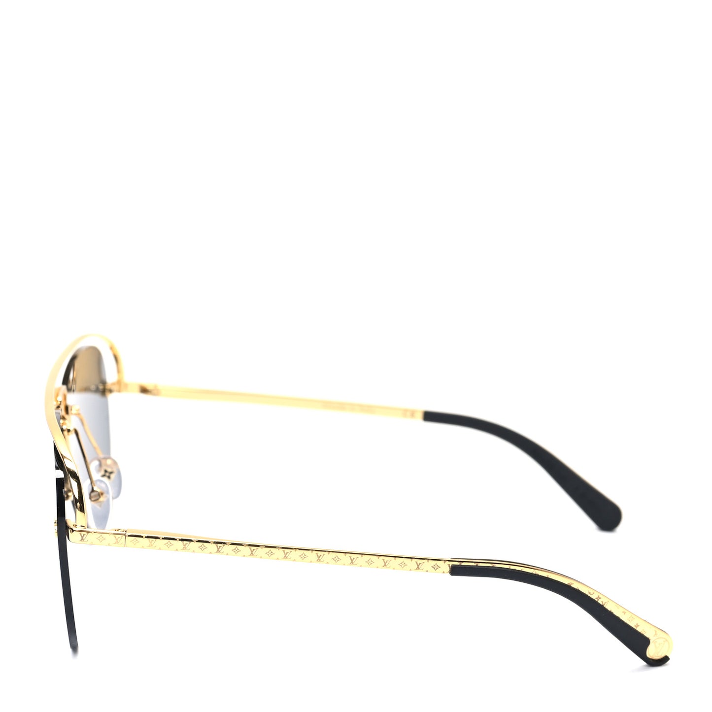 Metal Monogram Grease Sunglasses Gold