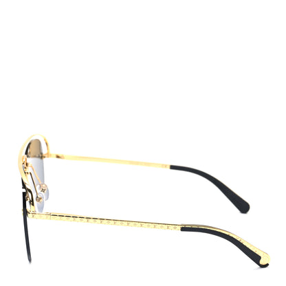 Louis Vuitton Metal Monogram Grease Sunglasses Gold 3 of 6