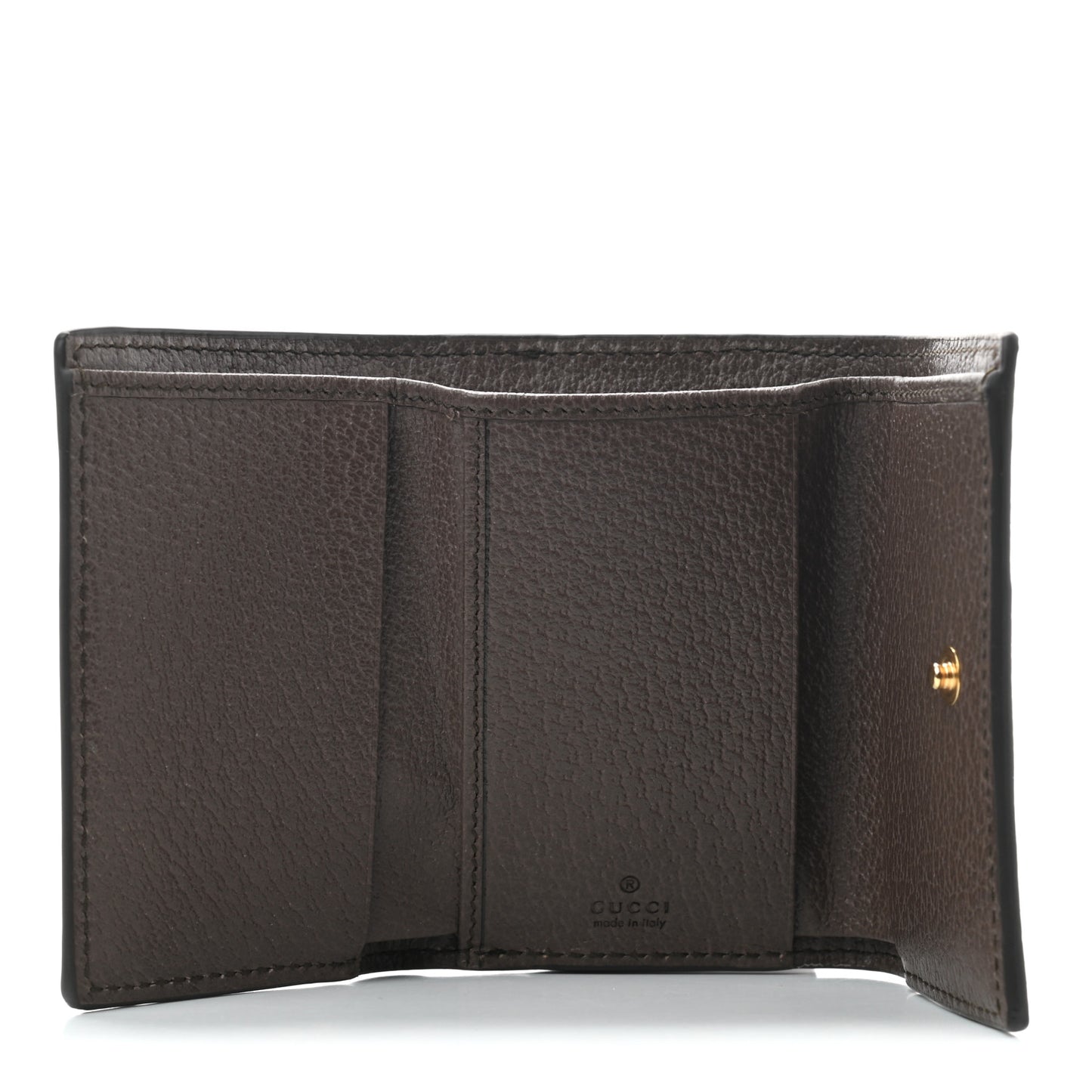 GG Supreme Monogram Web Ophidia Bi-Fold Wallet Beige New Acero