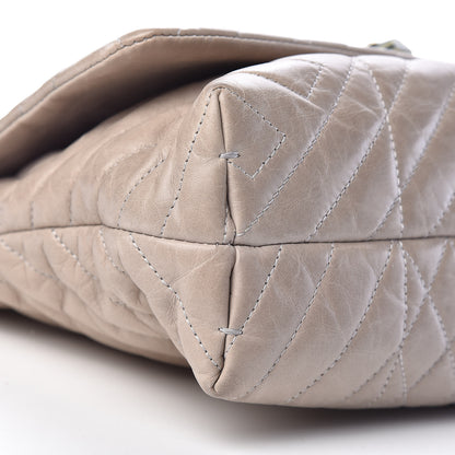 Lanvin Calfskin Quilted Large Happy Shoulder Bag Grey 10 of 12