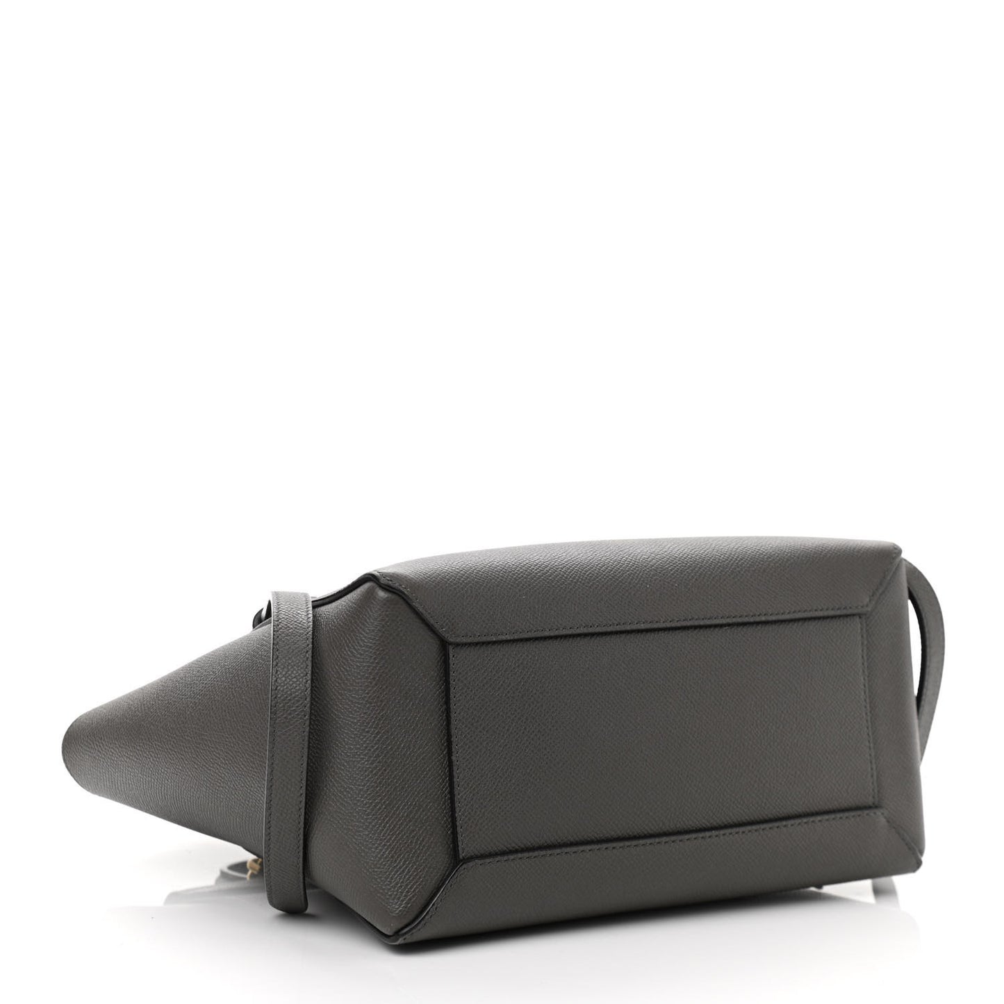 Baby Grained Calfskin Micro Belt Bag Grey