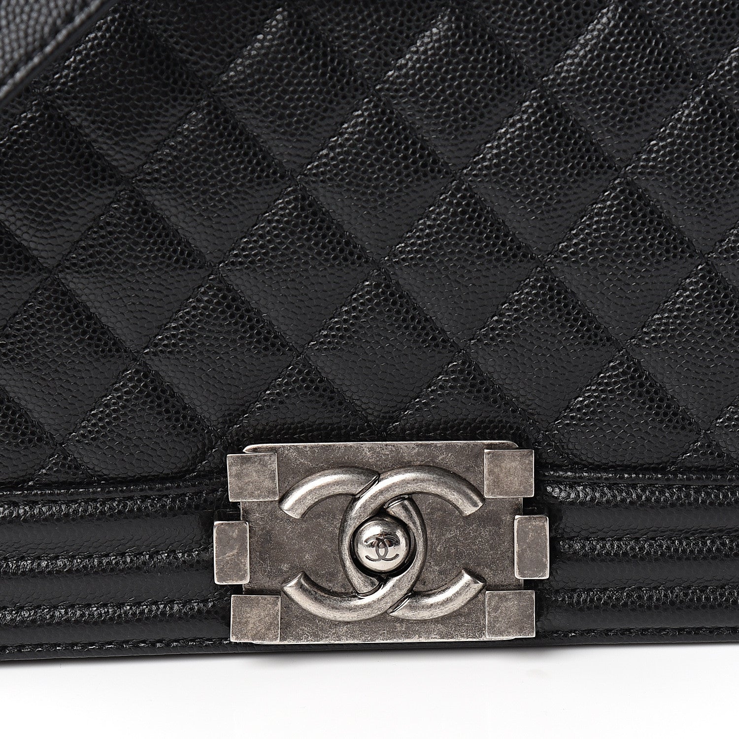 Chanel Caviar Quilted Medium Boy Flap Black 11 of 12