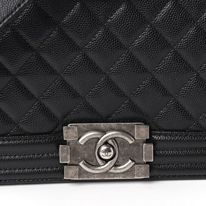 Chanel Caviar Quilted Medium Boy Flap Black 11 of 12
