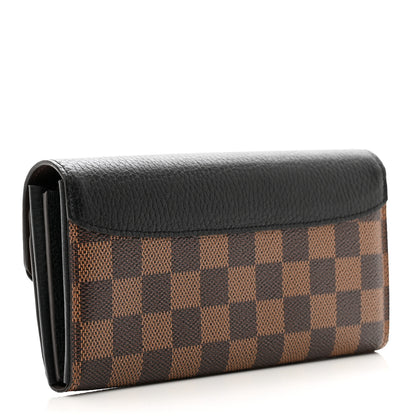 Louis Vuitton Damier Ebene Normandy Wallet Black 3 of 7