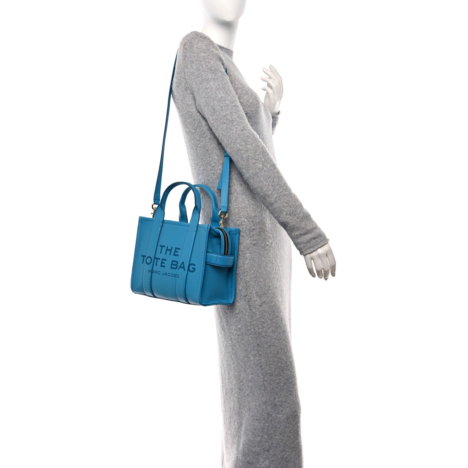 Marc Jacobs Grained Calfskin Small The Tote Bag Barrier Reef 2 of 10