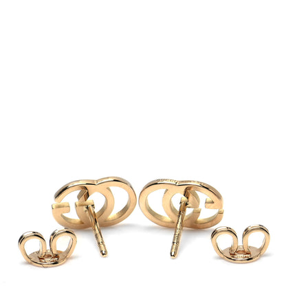 Gucci 18K Yellow Gold GG Tissue Stud Earrings 4 of 6