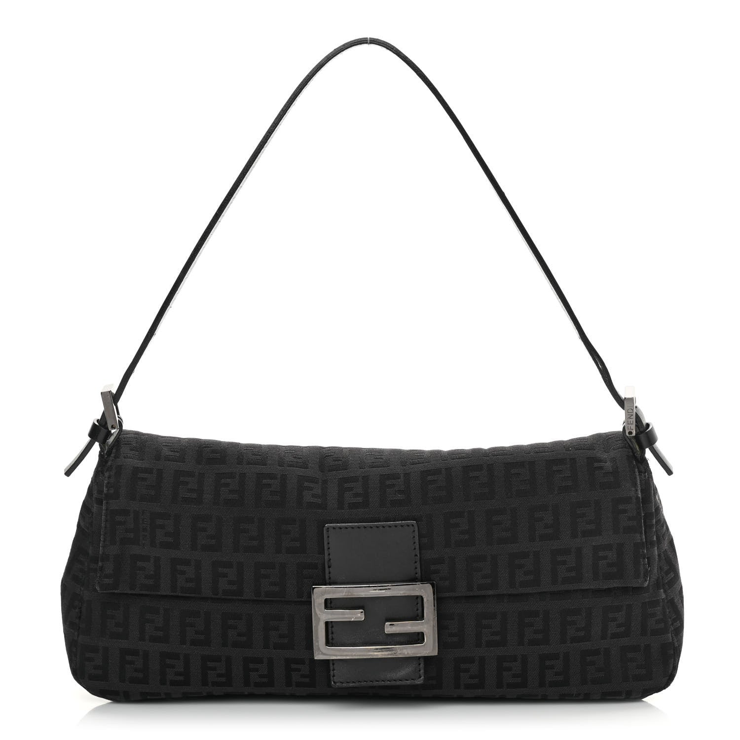 Fendi Zucchino Baguette Black 1 of 12