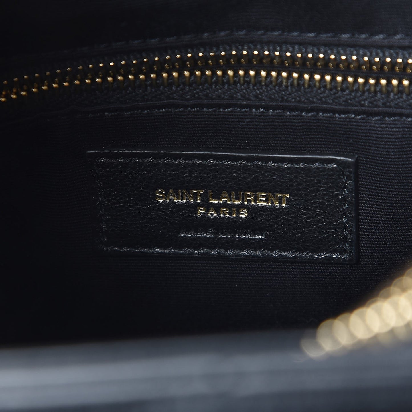 Calfskin Y Quilted Monogram Small Loulou Shopper Black