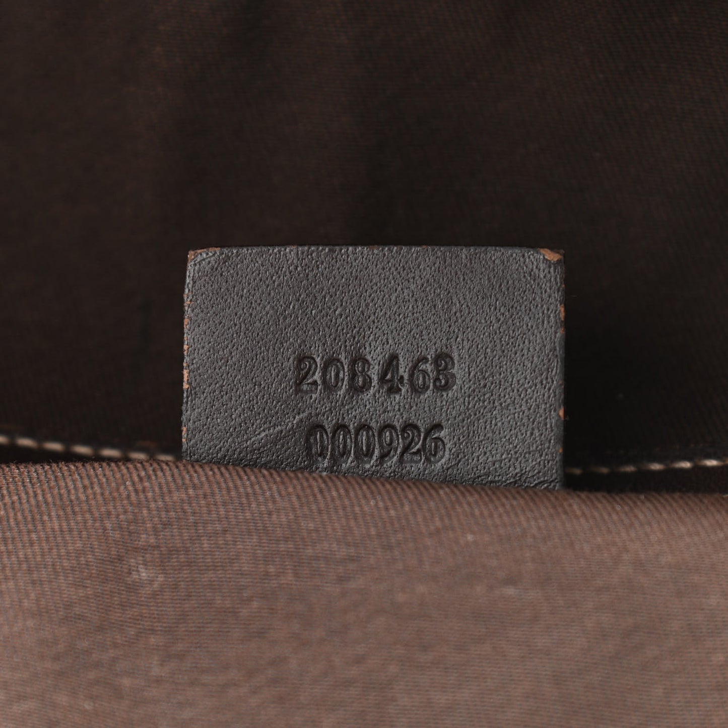 GG Supreme Monogram Selleria Calfskin Briefcase Beige Ebony Cocoa