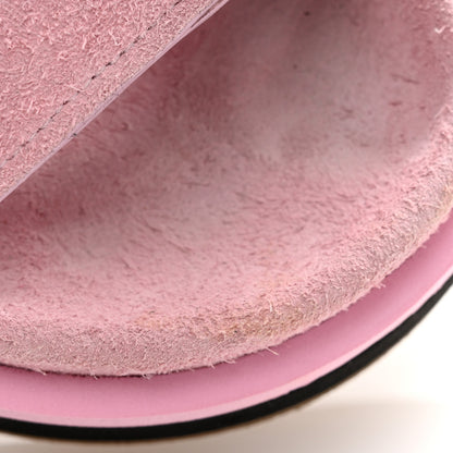 Chanel Suede Calfskin Velcro Flat Sandals 39 Light Pink 13 of 13