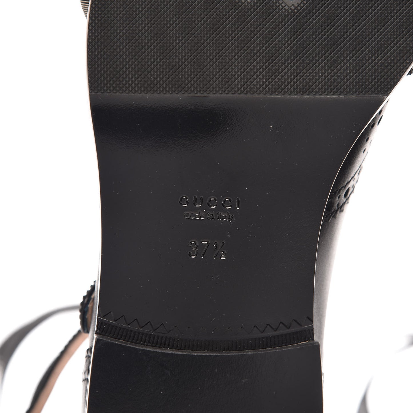 Calfskin Queercore Brogue Knee High Boots 37.5 Black