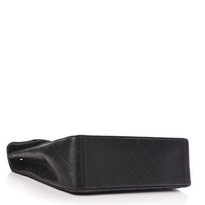 Chanel Lambskin Quilted XL Jumbo Single Flap Black 4 of 12