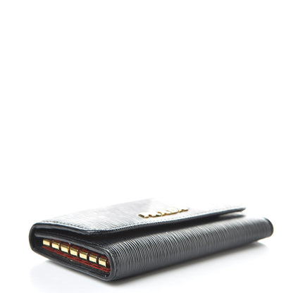 Prada Vitello Move 6 Key Holder Black Lacca 4 of 9