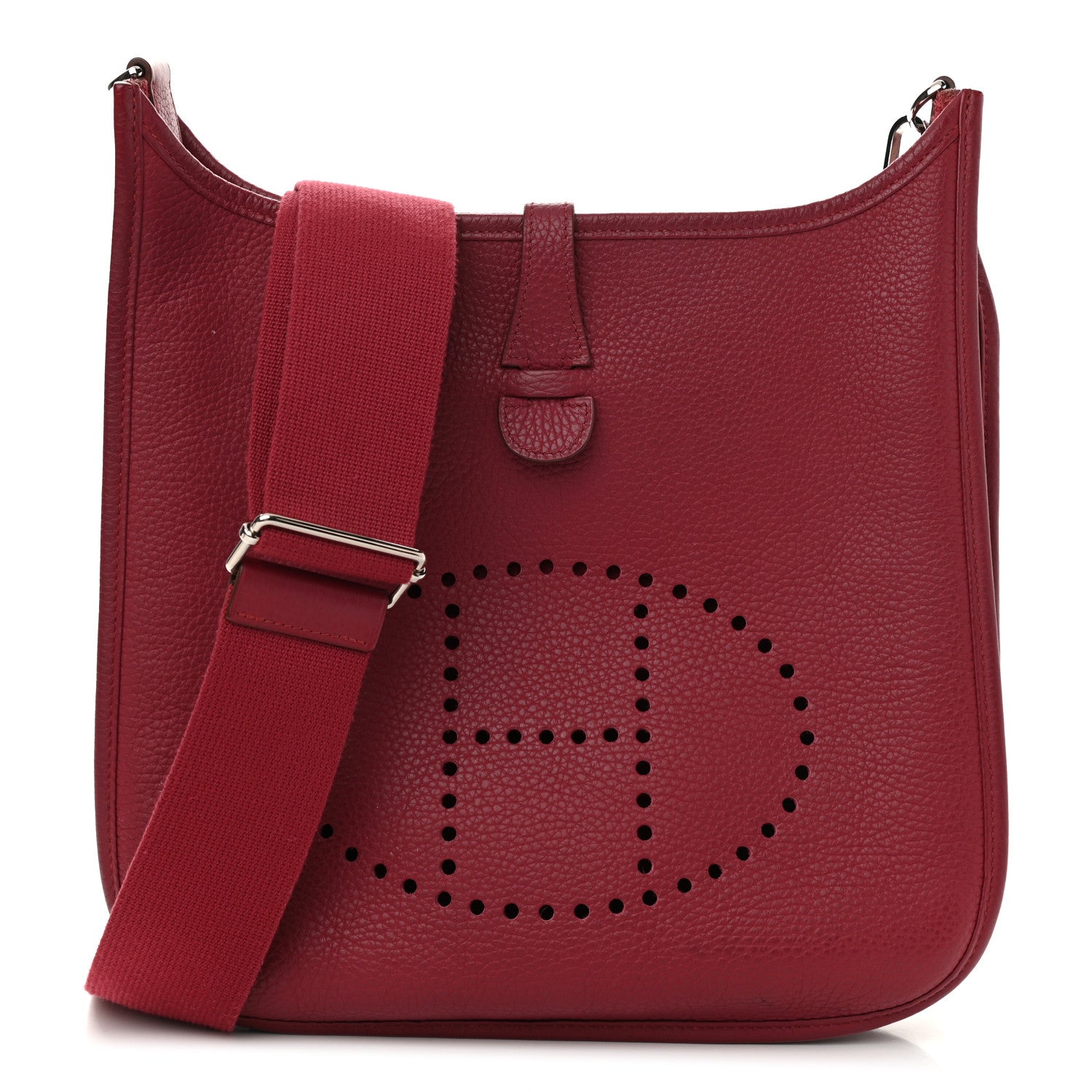 Hermes Taurillon Clemence Evelyne III PM Rubis 1 of 16
