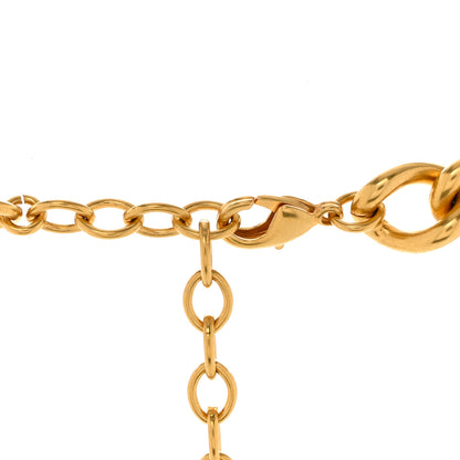Christian Dior Metal CD Navy Choker Necklace Gold 6 of 6