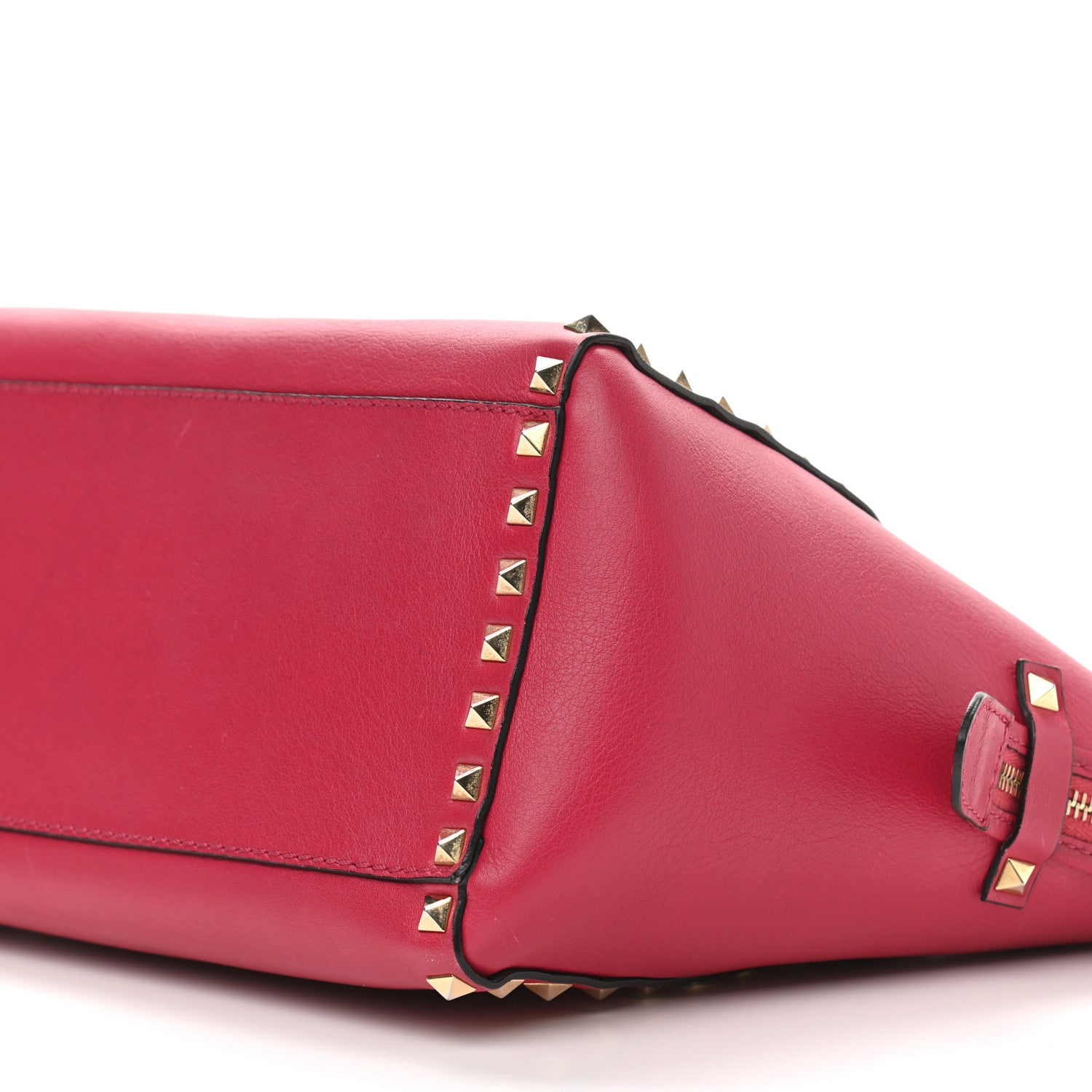 Valentino Garavani Vitello Small Rockstud Double Handle Tote Cyclamin 16 of 22