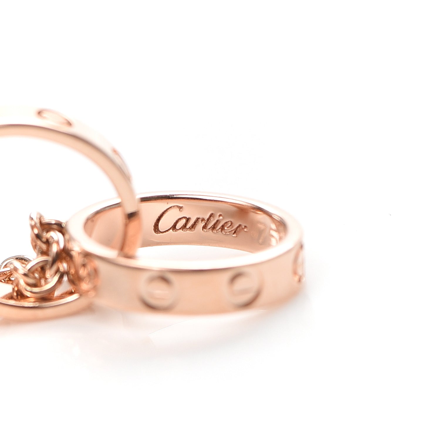 18K Pink Gold Interlocking LOVE Bracelet