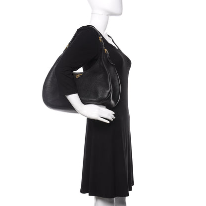 Prada Vitello Daino Hobo Black 2 of 13