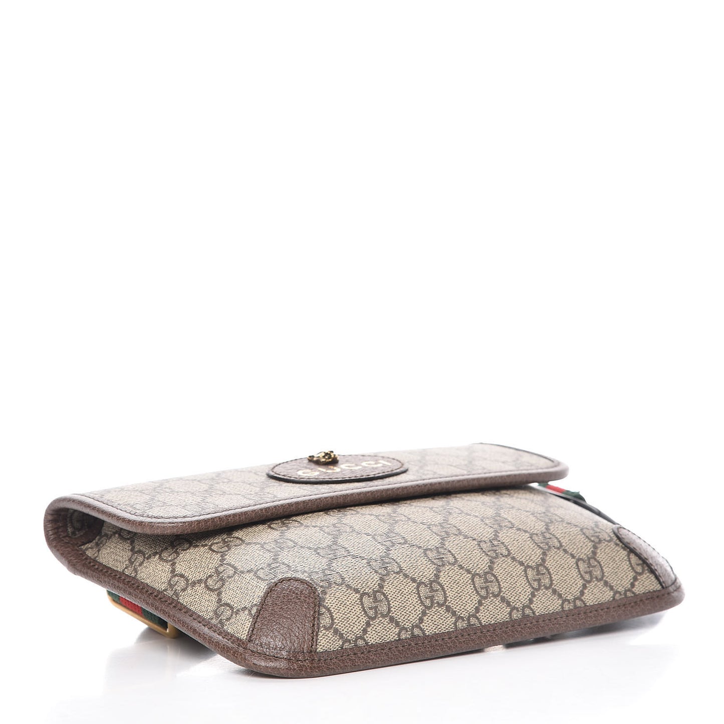 GG Supreme Monogram Neo Vintage Web Belt Bag Brown