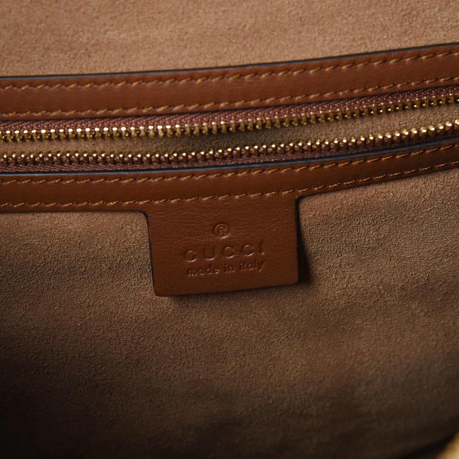 Gucci GG Supreme Monogram Large Linea A Hobo Light Brown 6 of 10