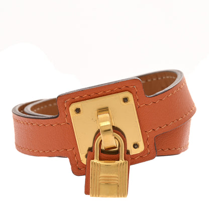 Hermes Swift O'Kelly Double Tour Bracelet T2 Orange 1 of 8