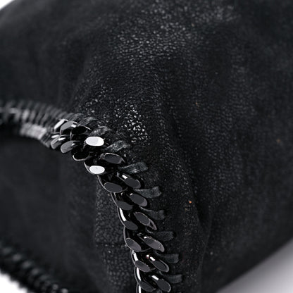 Stella McCartney Shaggy Deer Mini Falabella Fold Over Tote Black 9 of 11