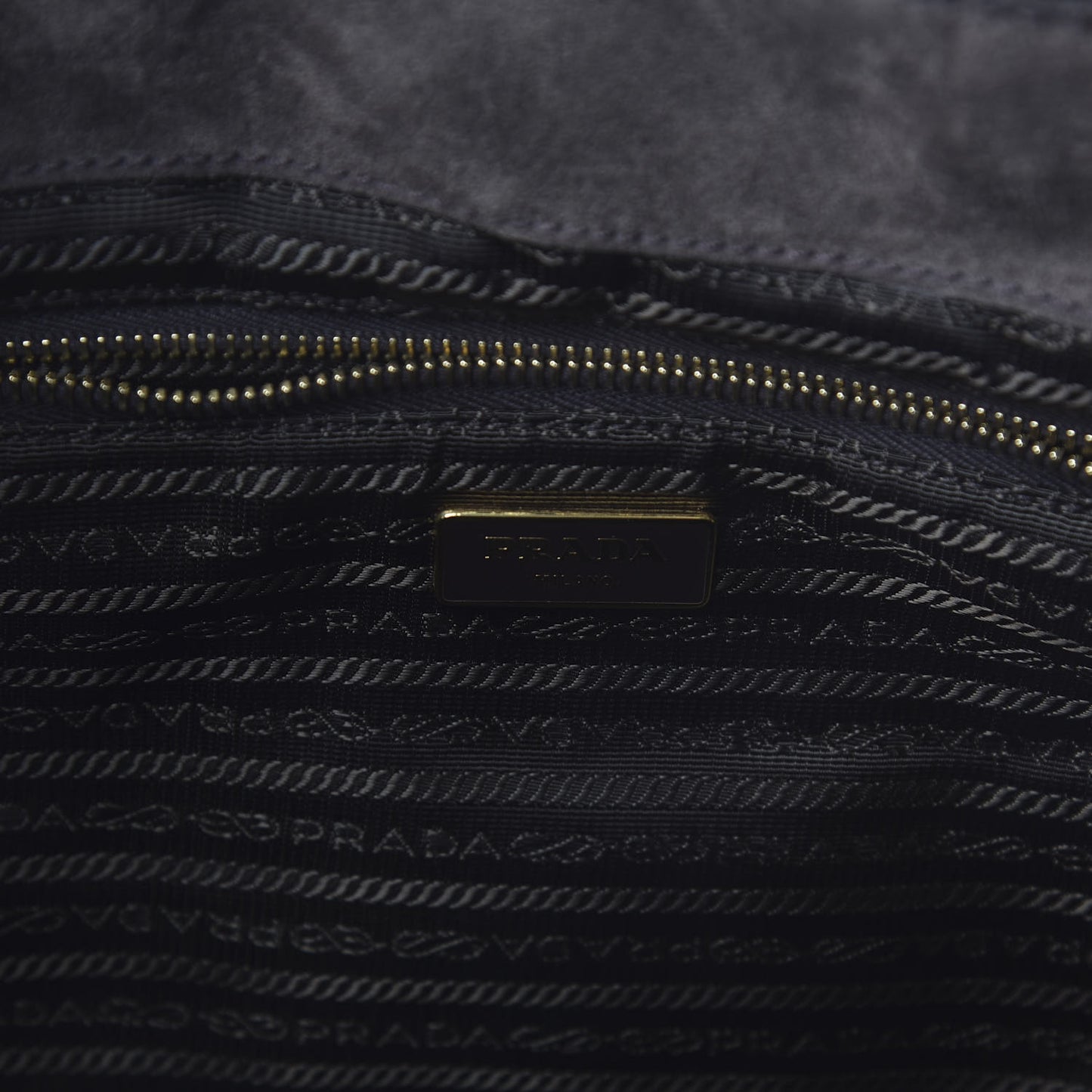 Scamosciato Logo Tote Grafite