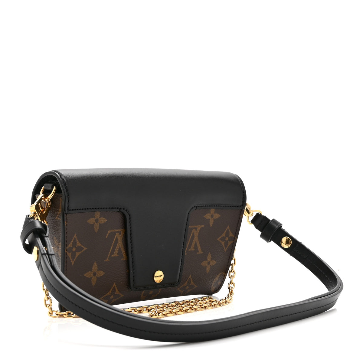 Monogram Padlock On Strap Black