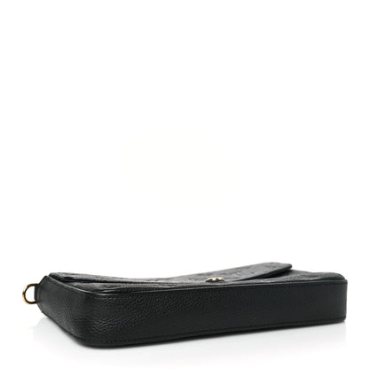 Louis Vuitton Empreinte Pochette Felicie Chain Wallet Black 4 of 10