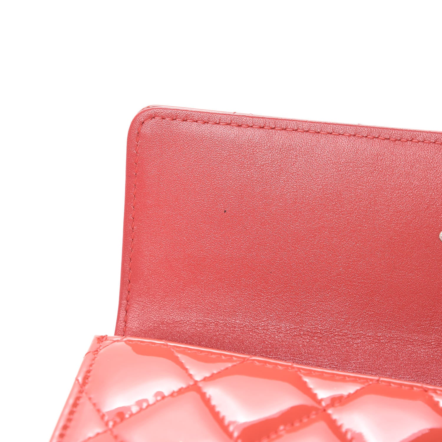 Chanel Patent Calfskin Quilted Large Flap Wallet Dark Pink 20 of 22