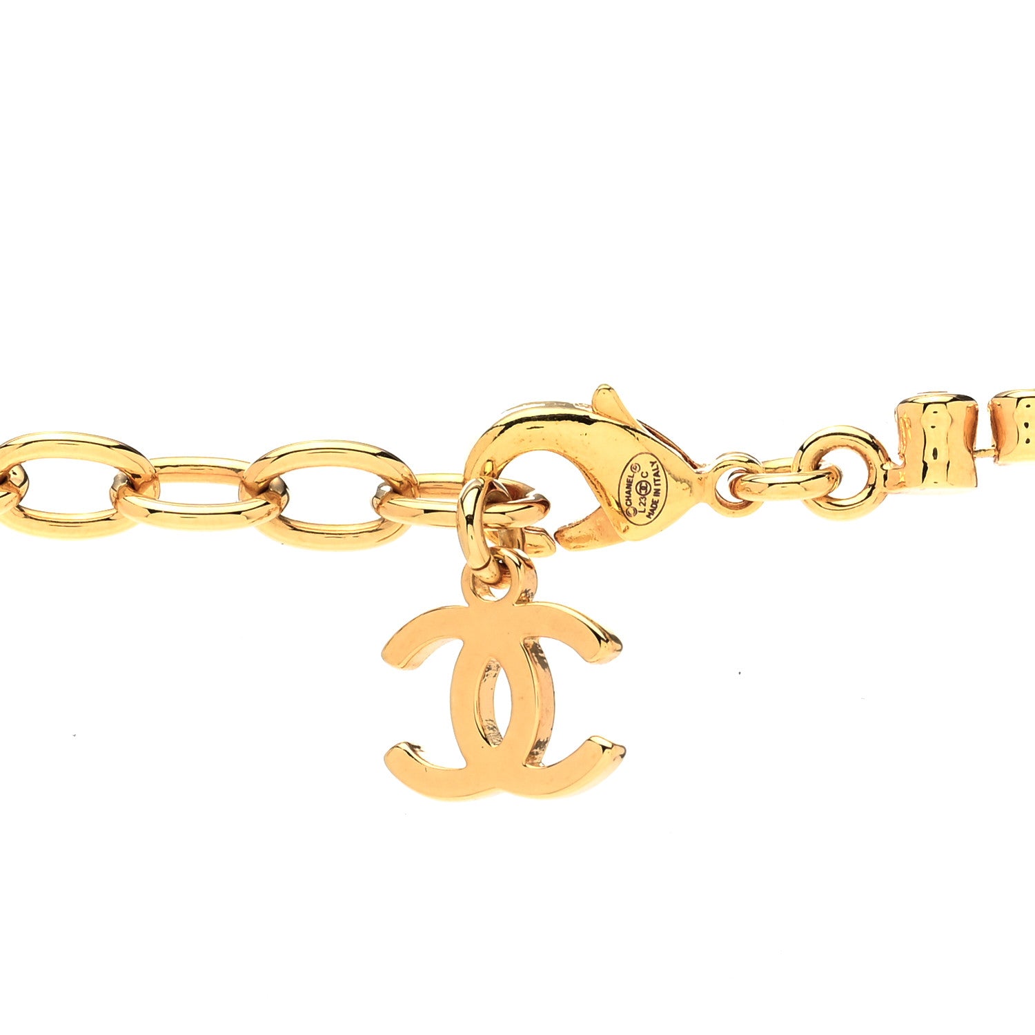 Chanel Metal Crystal CC Marquise Choker Gold 5 of 5